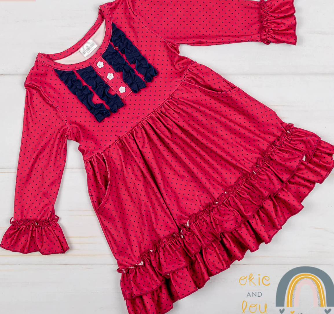 All Things Dots and Ruffles Dress-Girl