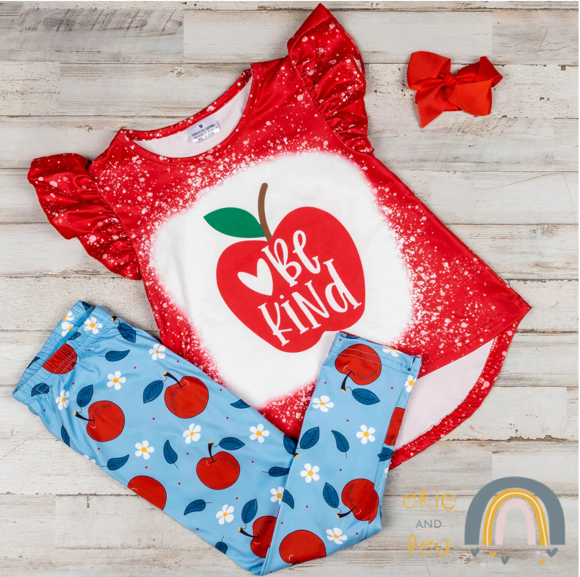 Apple-Be Kind Outfit Girls 2pc