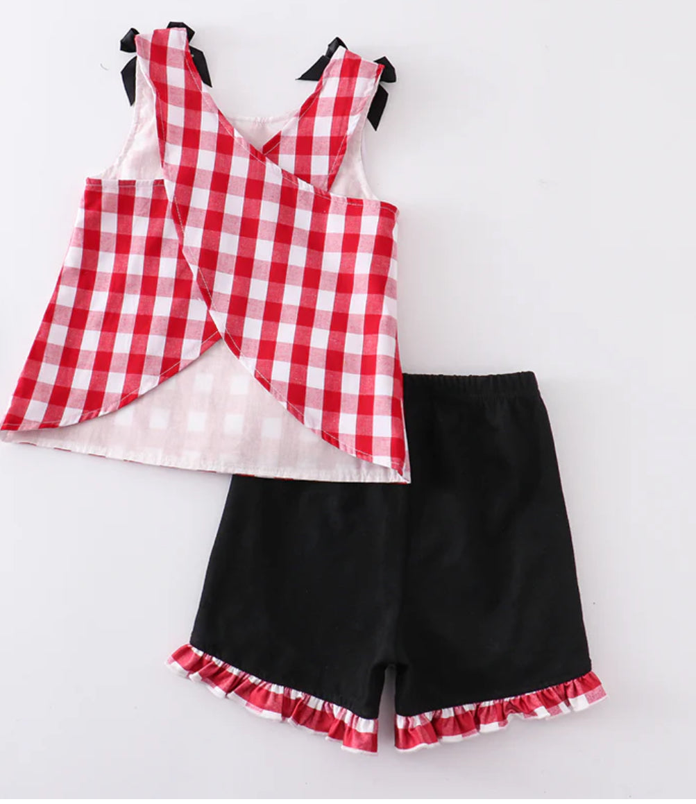 Character Print Minnie Girl 2PC Shorts Set