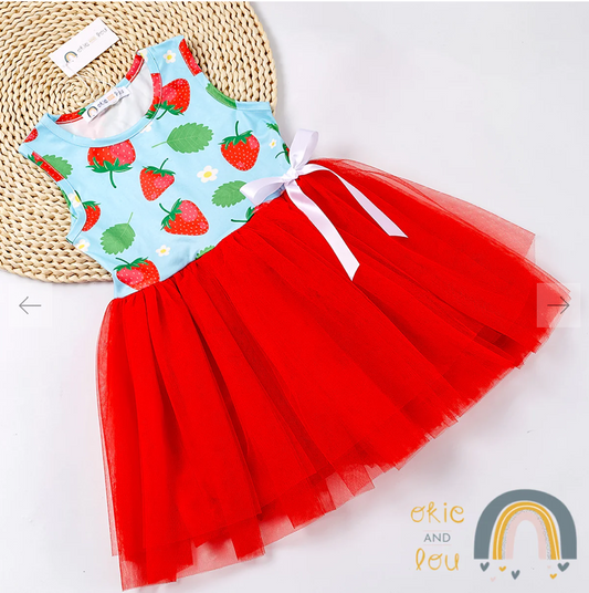Berry Sassy Tulle Dress