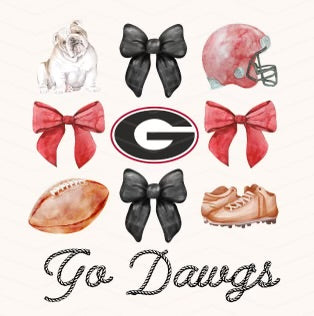 GA Game Day Go Dawgs Girl Tee