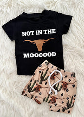 Not In The Mood-Boy 2PC Short Set