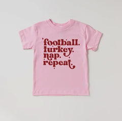 Football Turkey Nap Thanksgiving T-Shirt Toddler / Youth