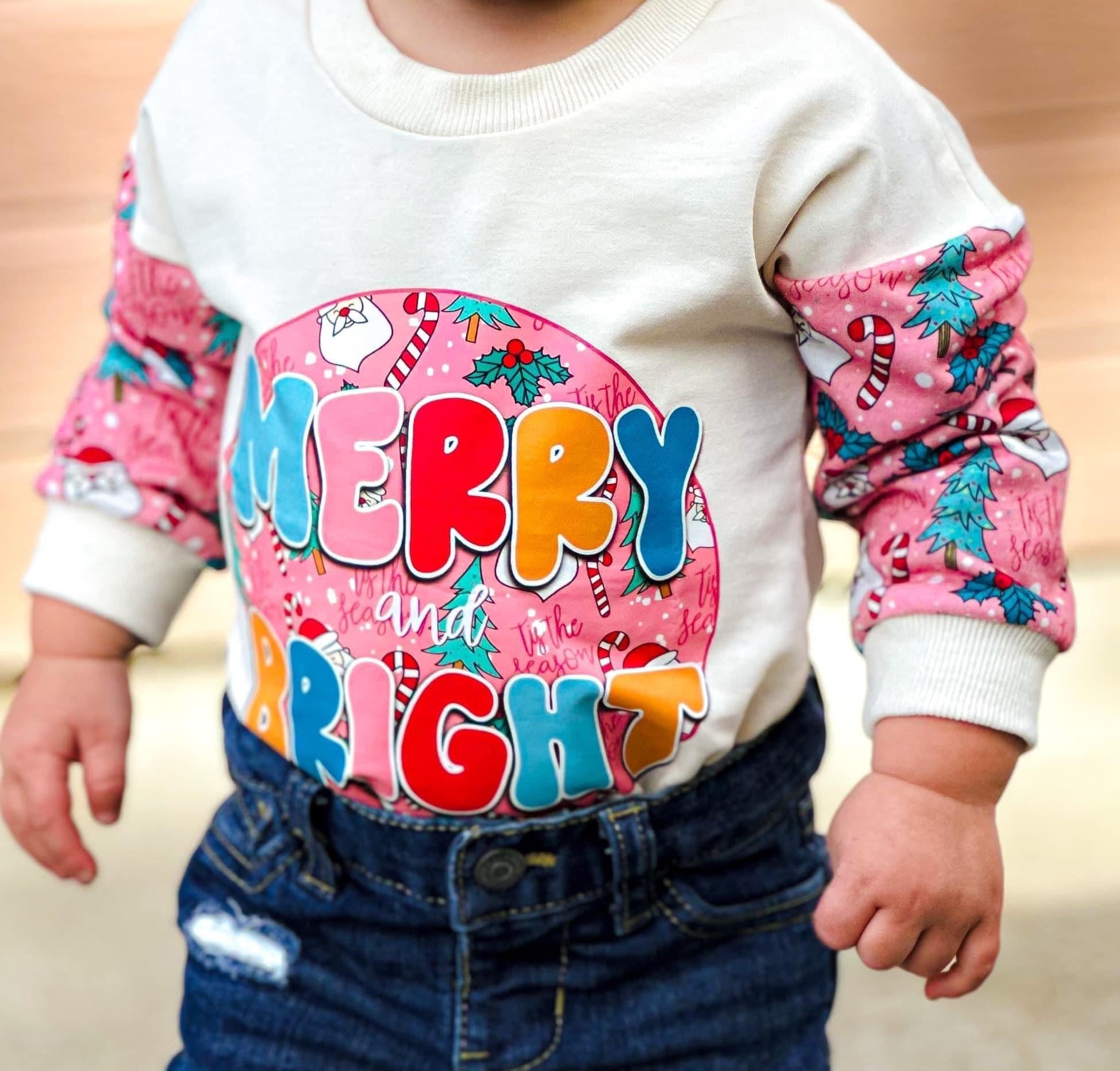 Merry and Bright Romper Long Sleeve-Girl