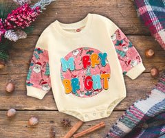 Merry and Bright Romper Long Sleeve-Girl