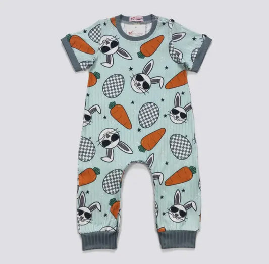 Cool Rabbit Boy Romper