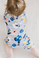 Puppy Shorty One-Piece Boy Romper