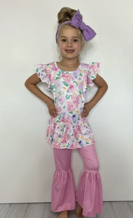 Pastel Blooms Girls2PC Bell Set