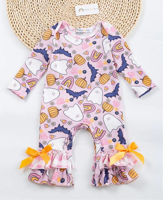 Ghosts, Bats & Sugar Rush -Infant Girl Romper