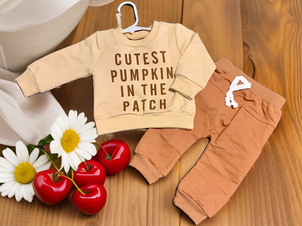 Cutest Pumpkin in the Patch 2pc Outfit- Infant Neutral