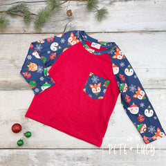 Christmas Trim the Tree: Boy's Shirt Long Sleeves