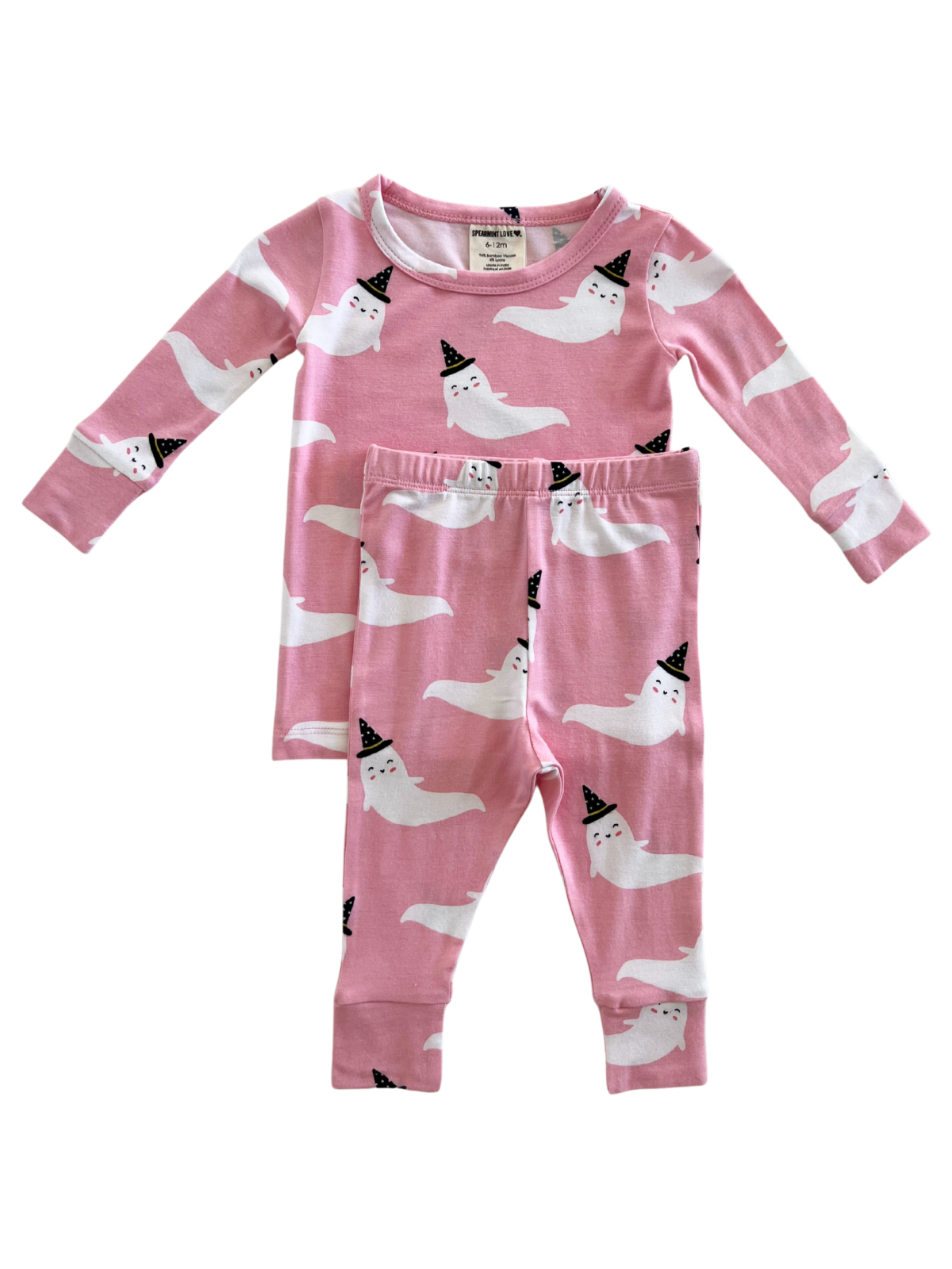 Bamboo 2-Piece Set, Pink Ghost