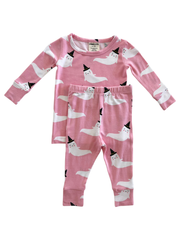 Bamboo 2-Piece Set, Pink Ghost