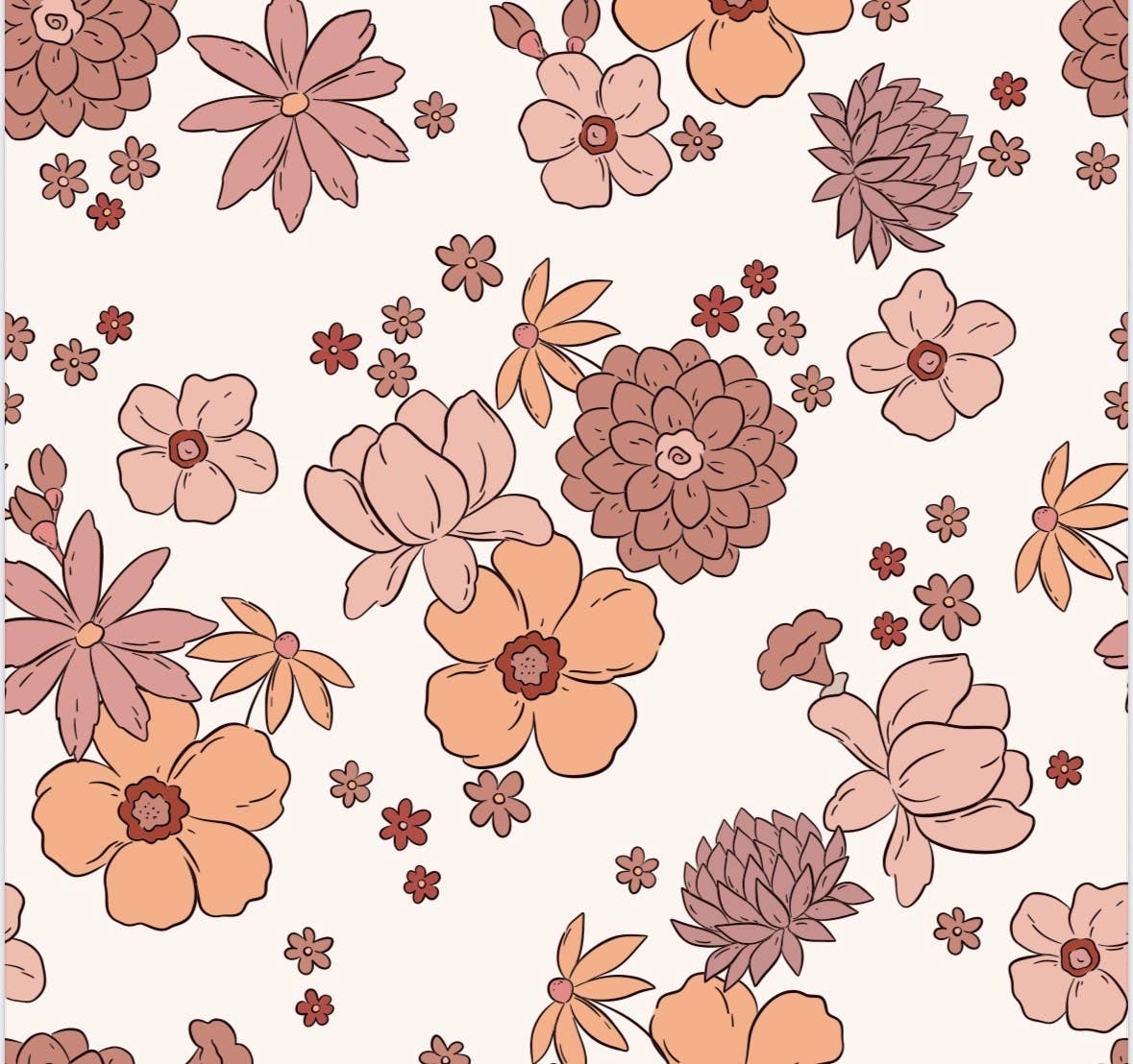 Fall Floral (Ribbed) | Bamboo Zipper Pajamas