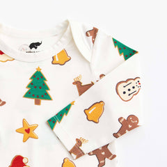 100% Cotton - Long Sleeve Jack + Jill Bodysuit_Holiday Cookies
