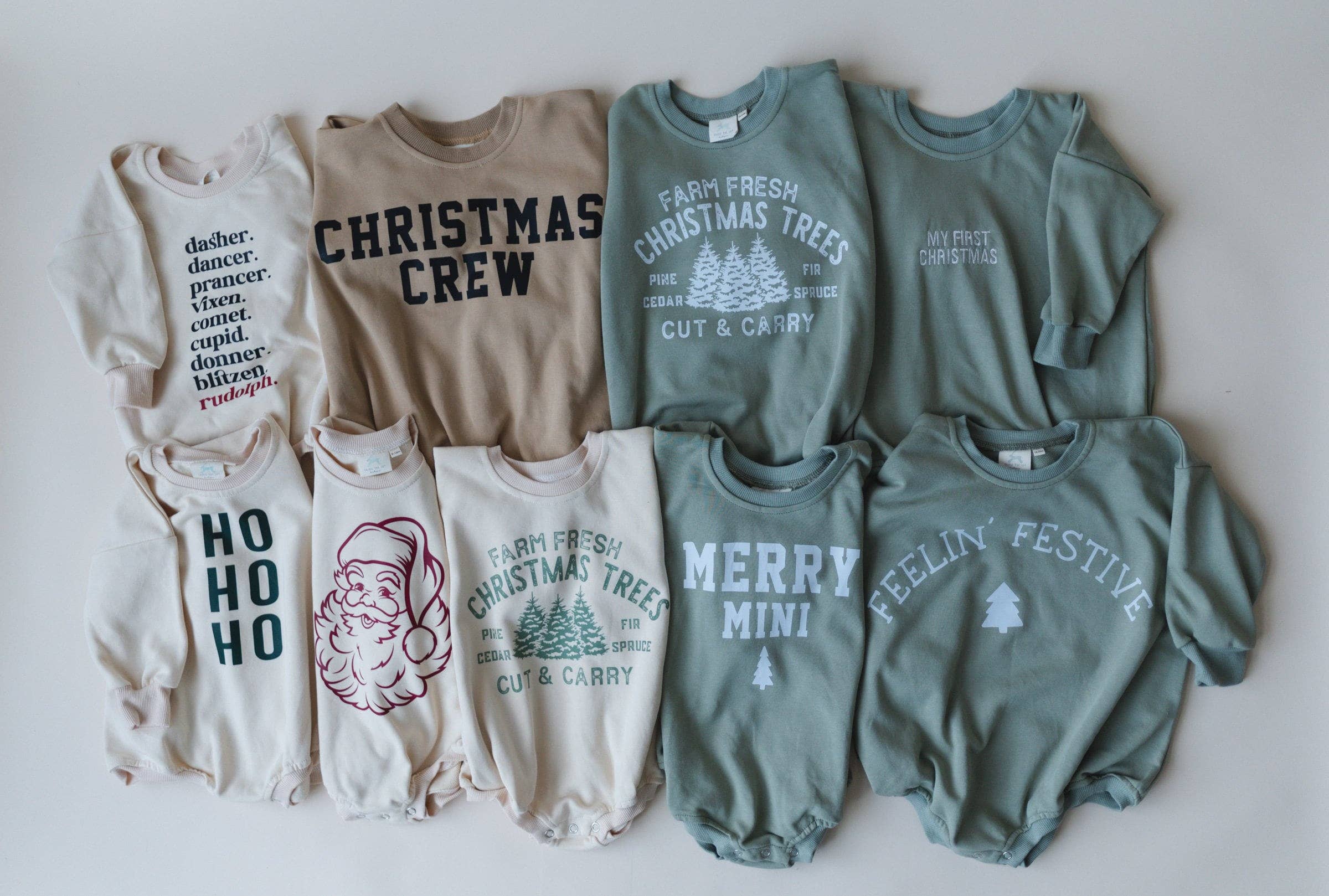 Merry Sweatshirt Romper Christmas Clothes Baby Holiday Red