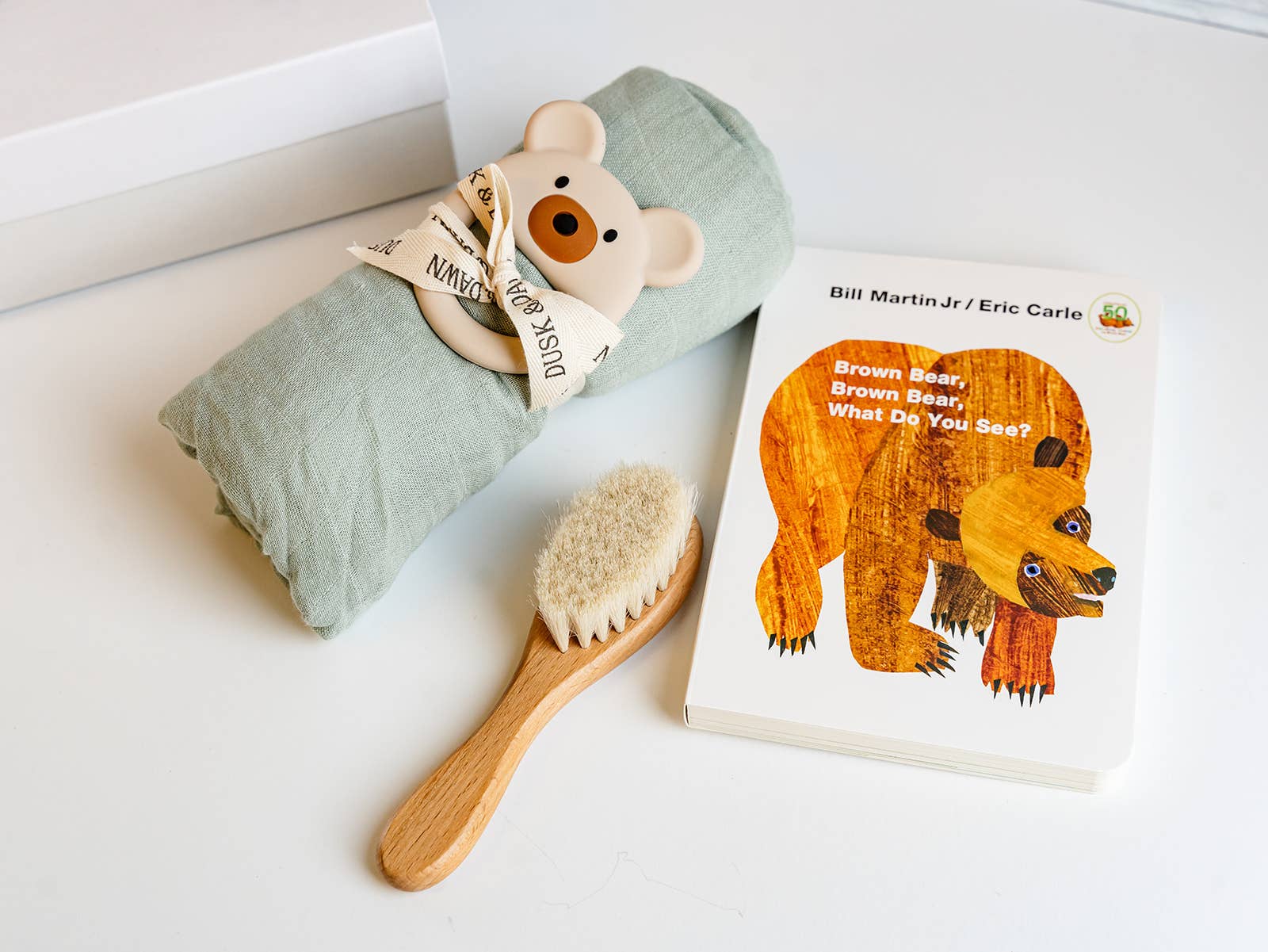 Baby's First Hairbrush in Beechwood - Natural & Gentle