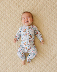 Christmas & Holidays Bamboo Zip Romper | Merry Munchkins