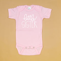 Little Sister | Pastel Pink Onesie