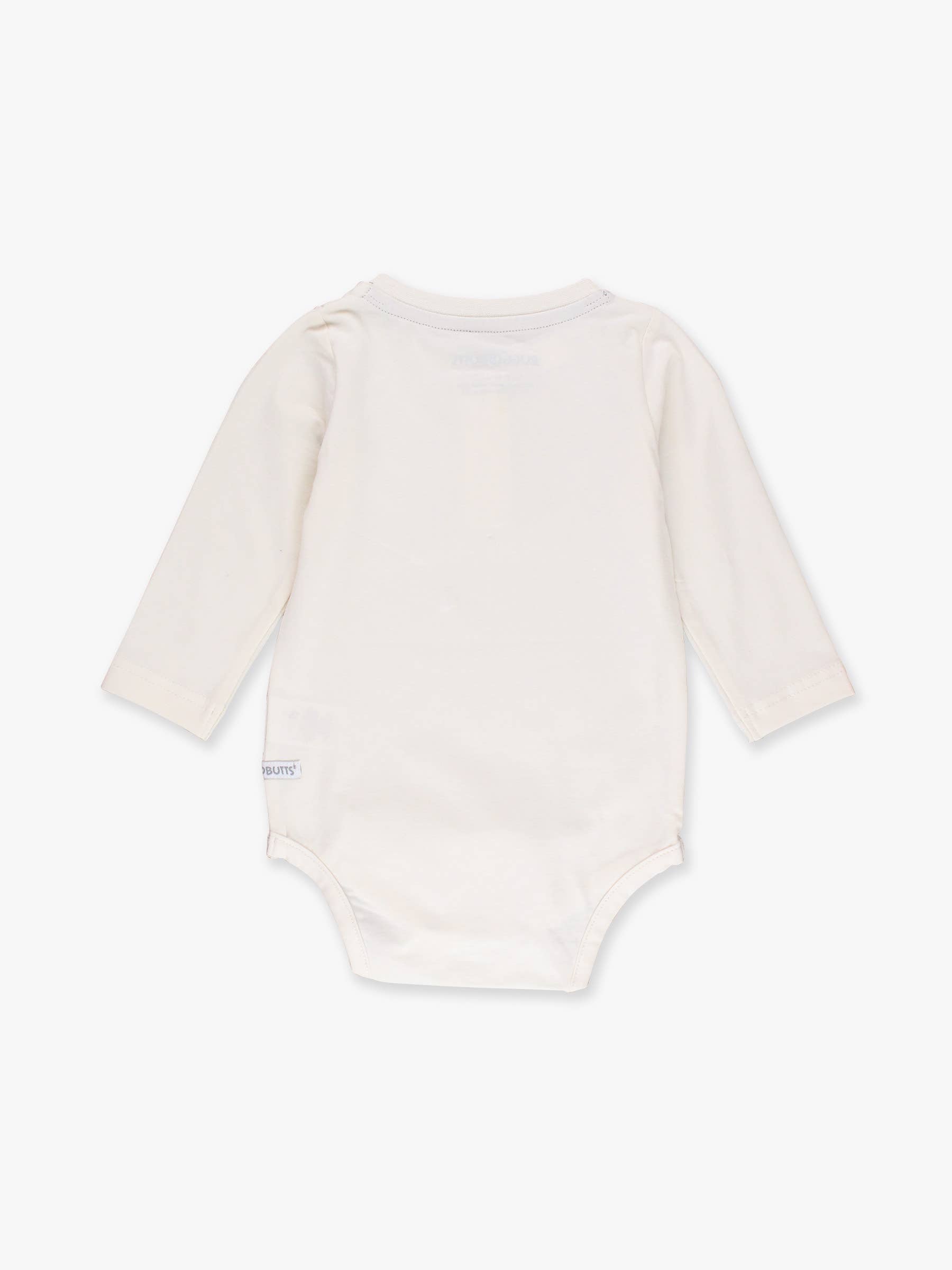 Baby Boys Ivory Knit Long Sleeve 2-Button Henley Bodysuit