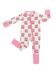 Bamboo Baby Girl Zip Romper | Lil Sis