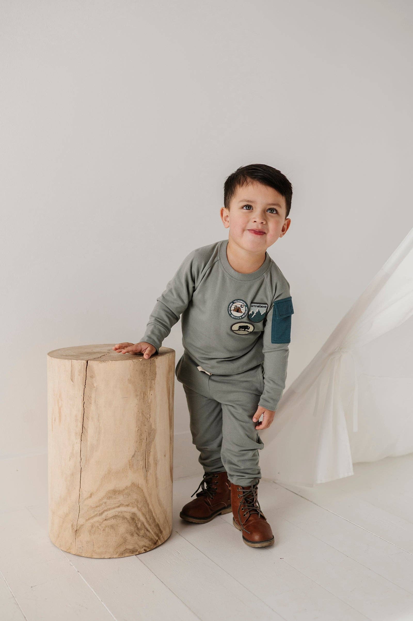 Boy's Raglan Sweatshirt Bamboo/Cotton Baby/Kid Clothing Fall