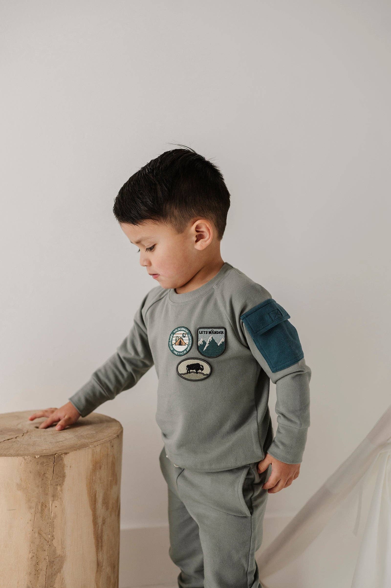 Boy's Raglan Sweatshirt Bamboo/Cotton Baby/Kid Clothing Fall