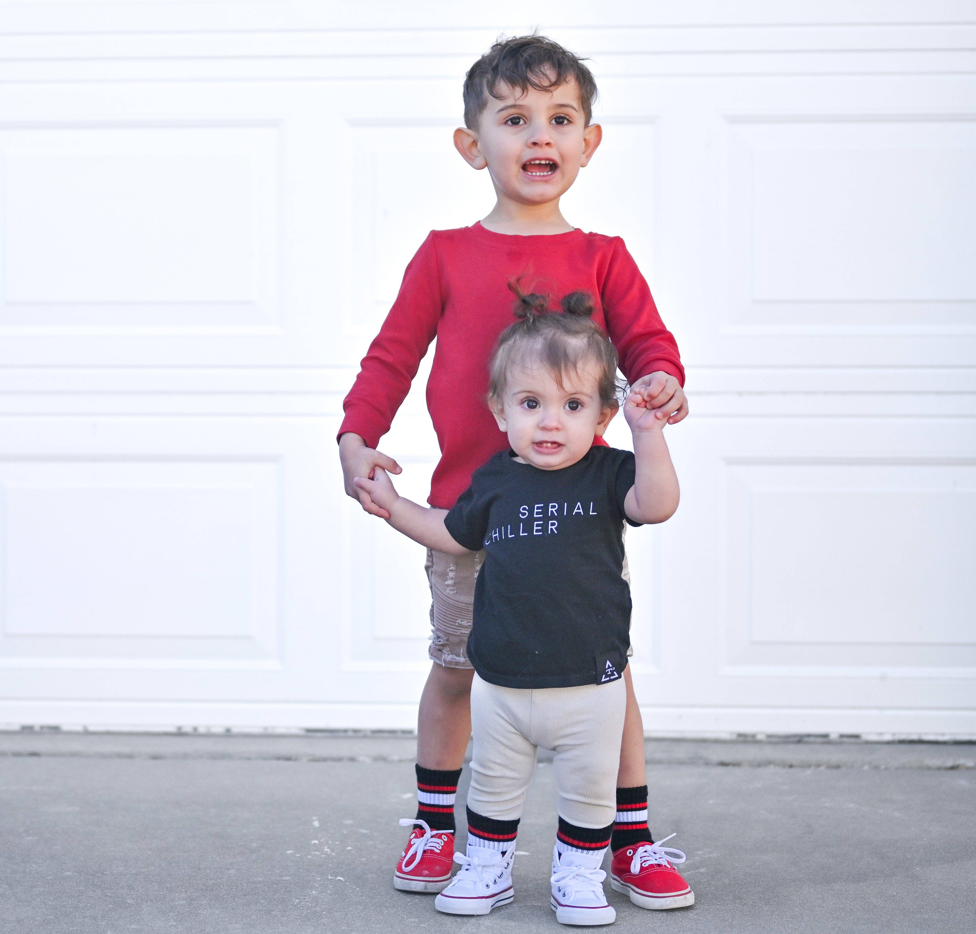 Boy Socks - Red/Black