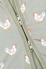 Sage Chickens Bamboo Baby Zippy