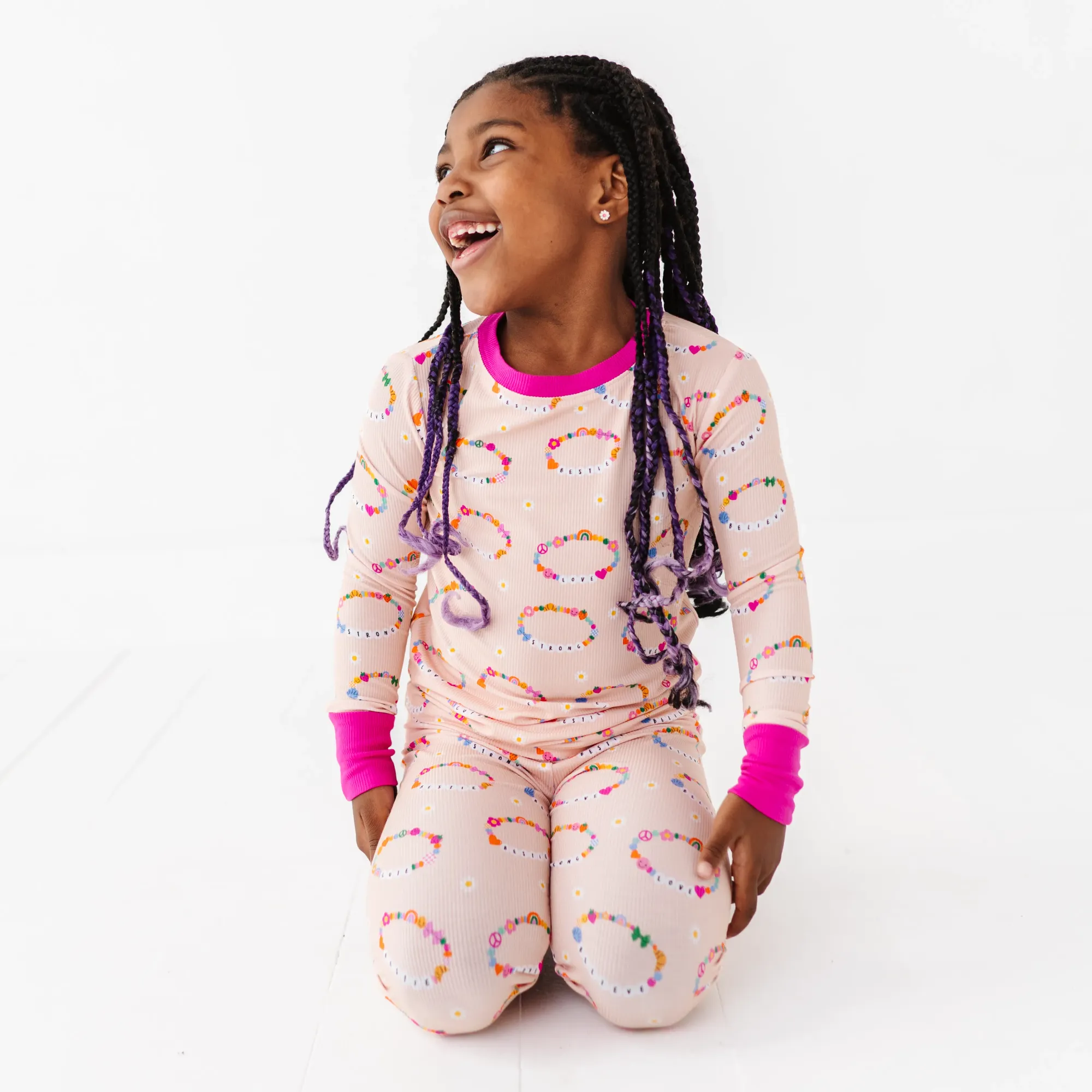 In My Bestie Era Bamboo Ribbed Toddler/Big Kid Pajamas