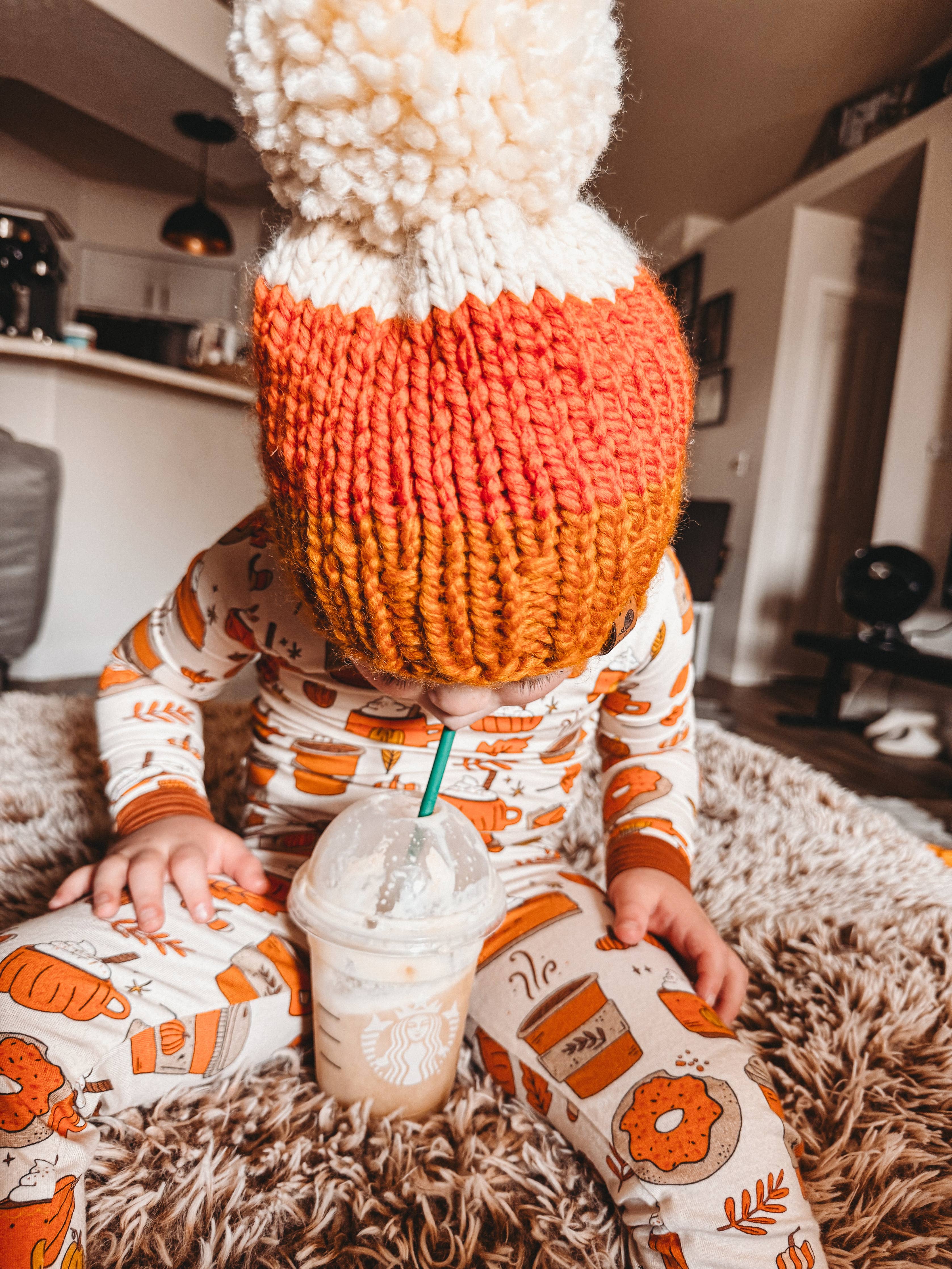 Bamboo Long Sleeve 2-Piece Set, Pumpkin Spice Latte