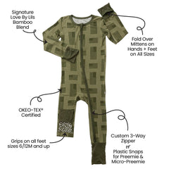 Kolton Bamboo Convertible Footie