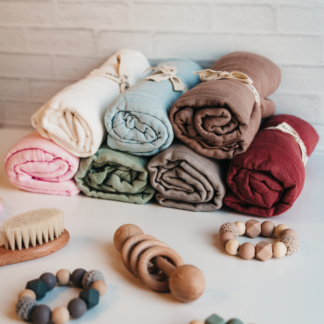 Soft Bamboo Baby Swaddle - Stylish Luxury Newborn Gift