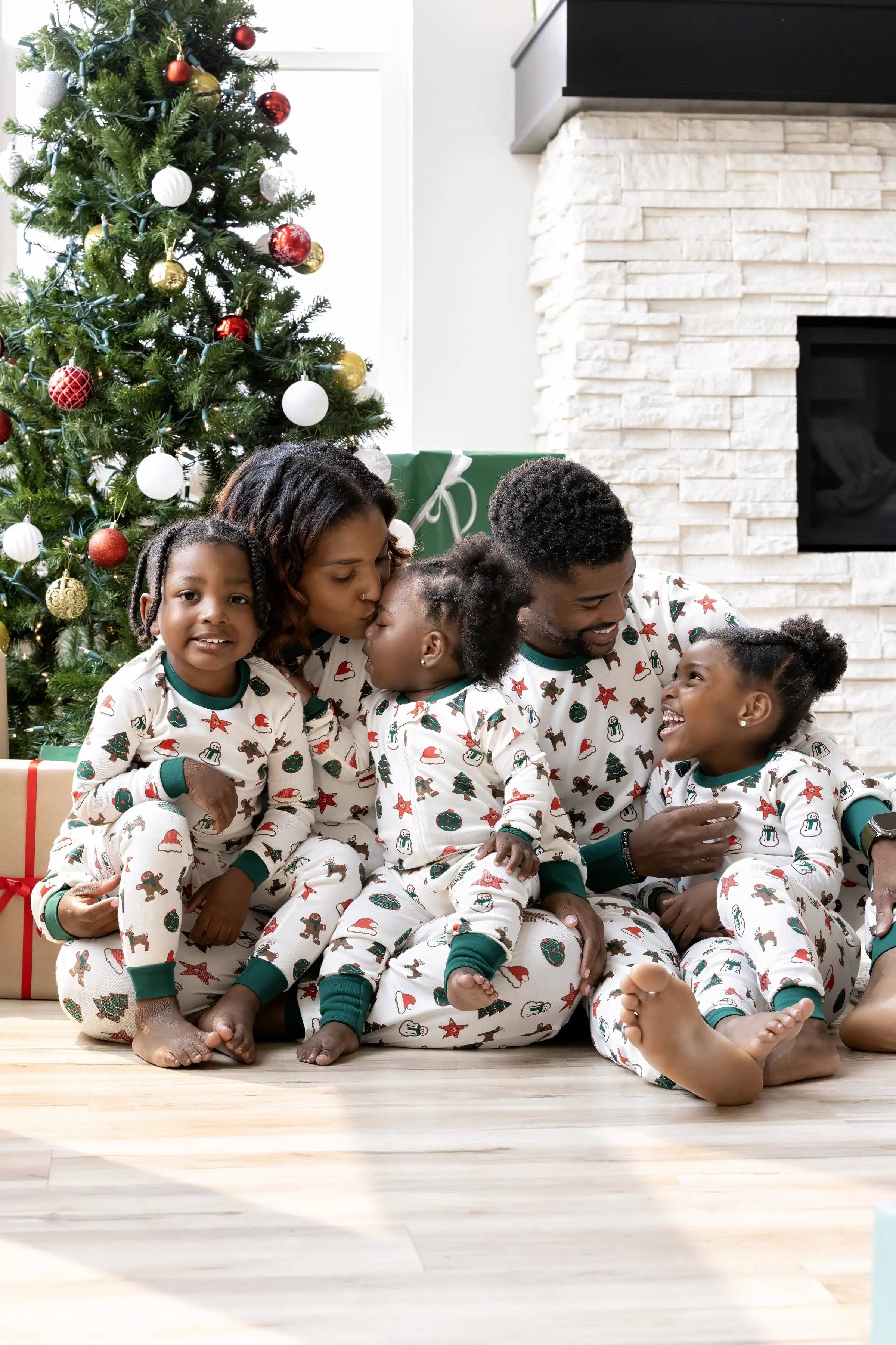 Matching Family Two-Piece Pajama Set_Christmas Cookies -100% Organic Cotton