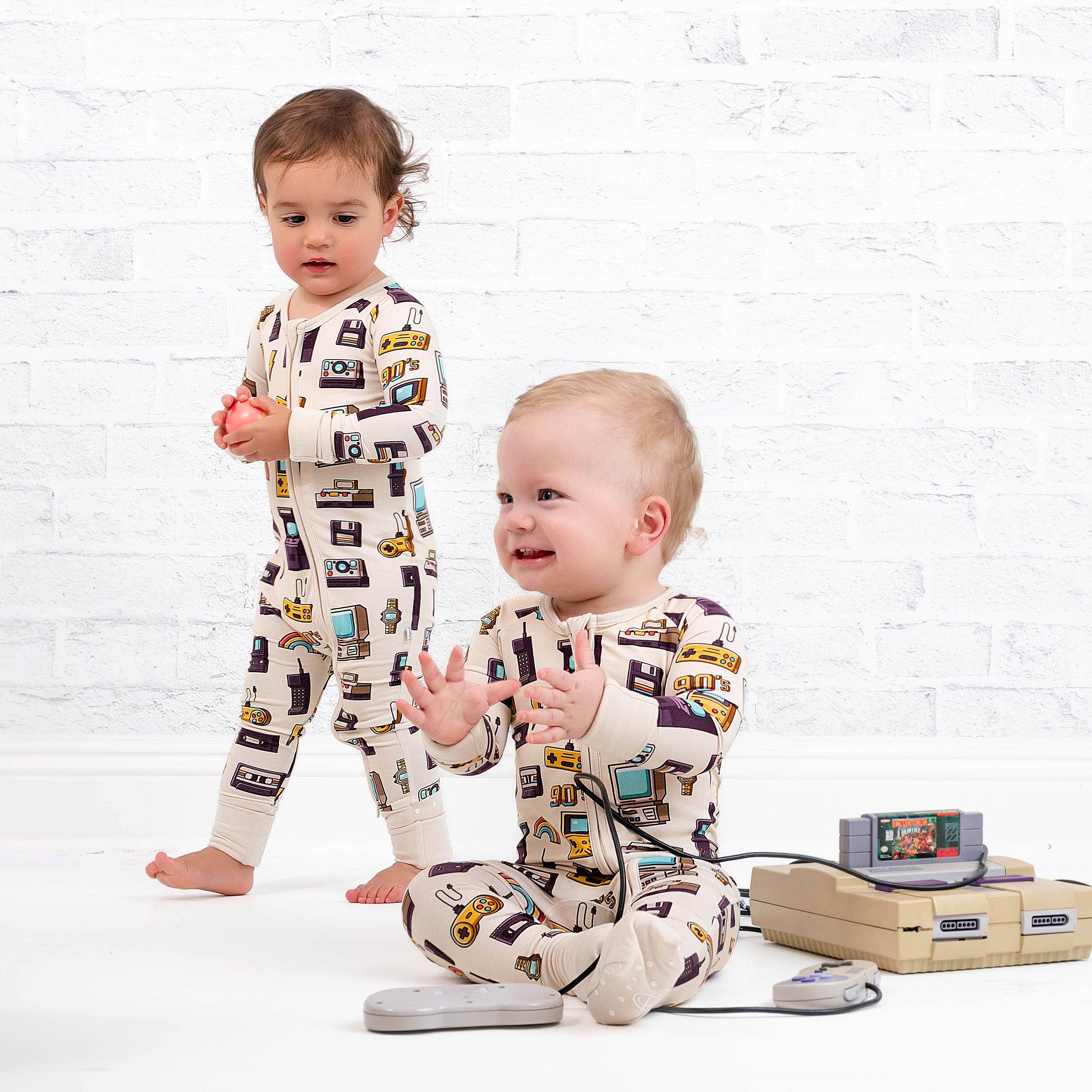 90's Retro Romper Bamboo