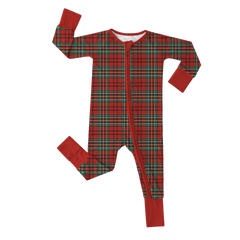 Cabin Check Christmas Holiday Zippy Bamboo Pajamas