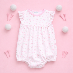 Little Golfer Print Bubble - Pink
