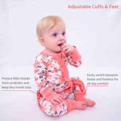 Pretty in peony Baby Girl Bamboo Pajamas