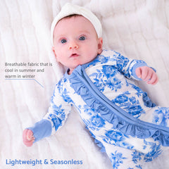 A Peony For Your Thoughts Baby Bamboo Pajamas