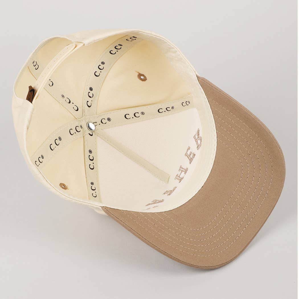 FATHER Upside Down Embroidery Two-Tone Cap