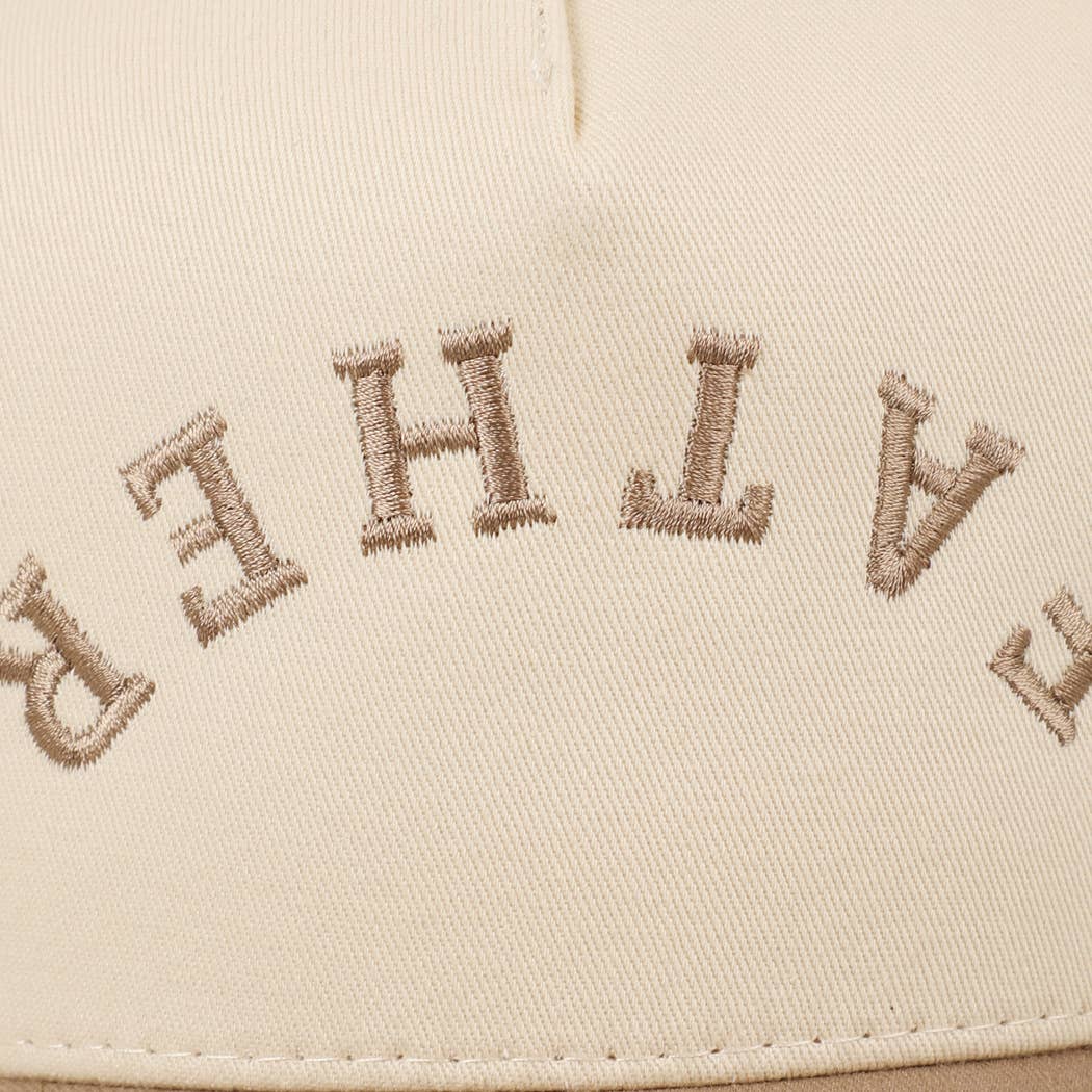 FATHER Upside Down Embroidery Two-Tone Cap