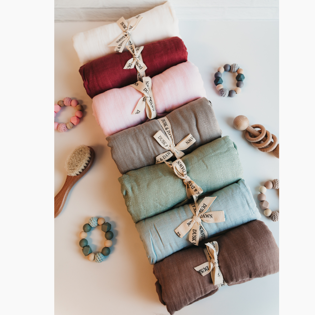 Soft Bamboo Baby Swaddle - Stylish Luxury Newborn Gift