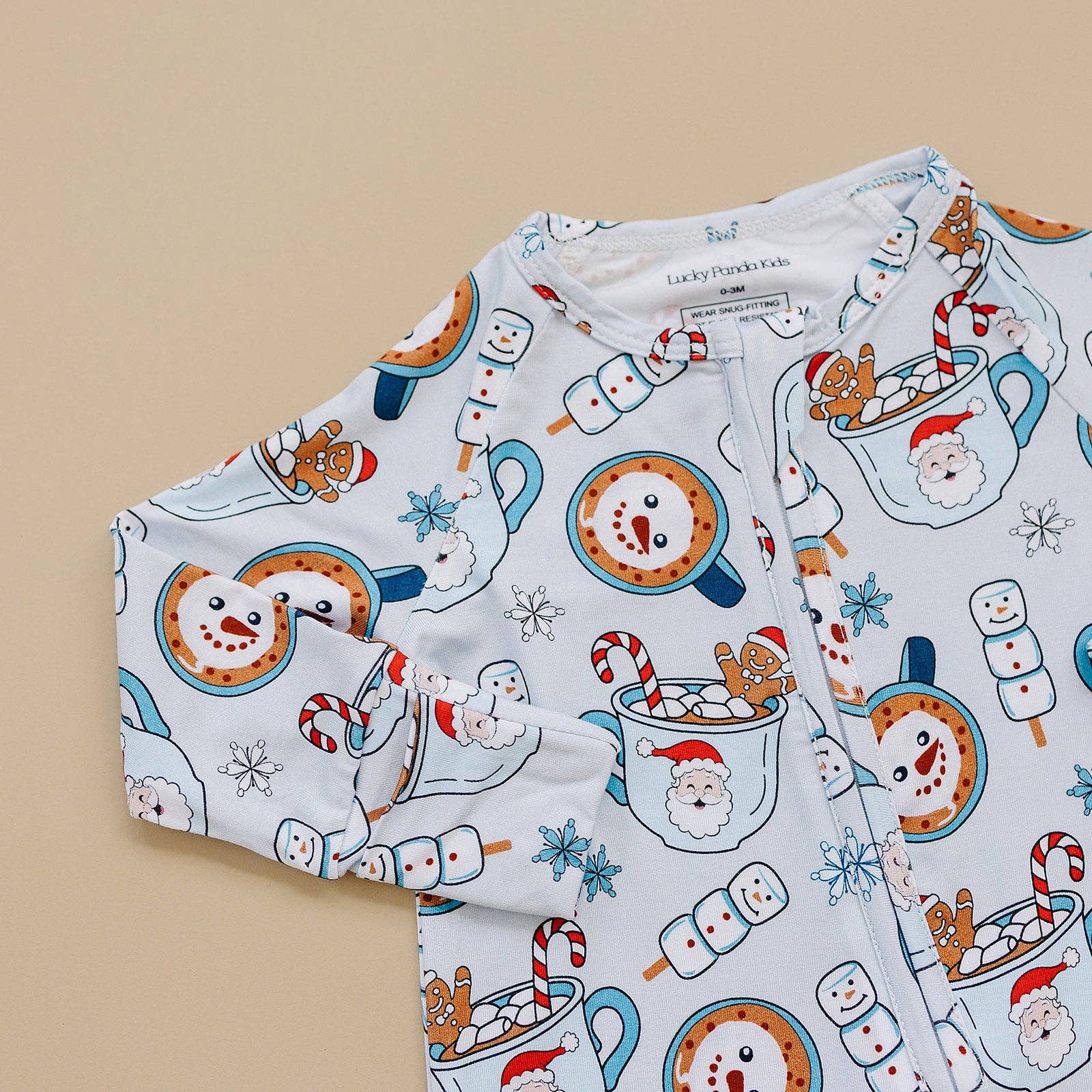 Christmas & Holidays Bamboo Zip Romper | Merry Munchkins