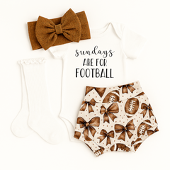 Sundays are for Football Baby Bummie Set