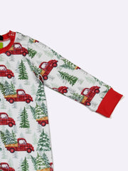 Hauling Christmas Cheer Boy Romper