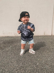 Toddler Camo Tee in Charcoal