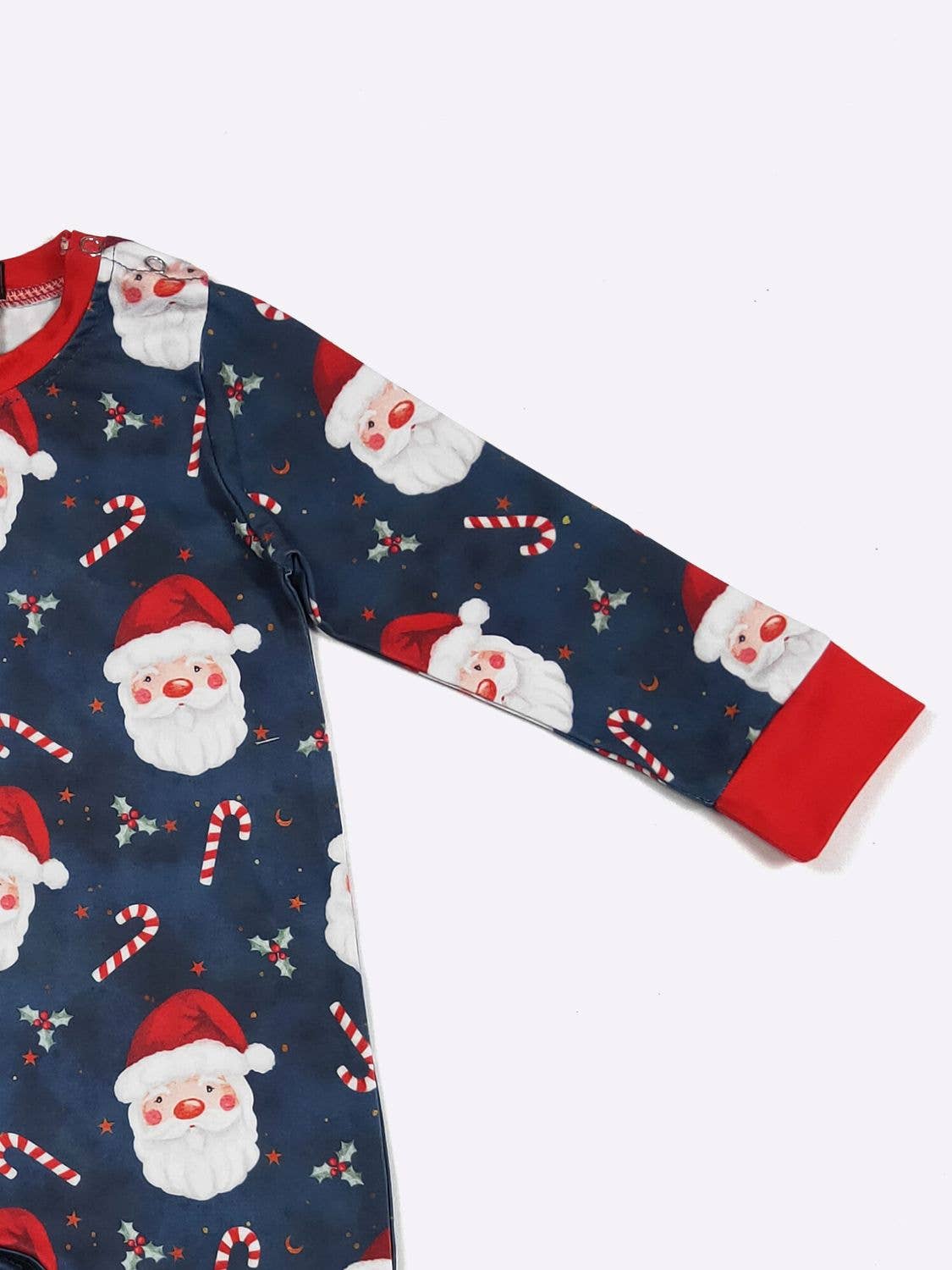 Navy Claus Boy Romper