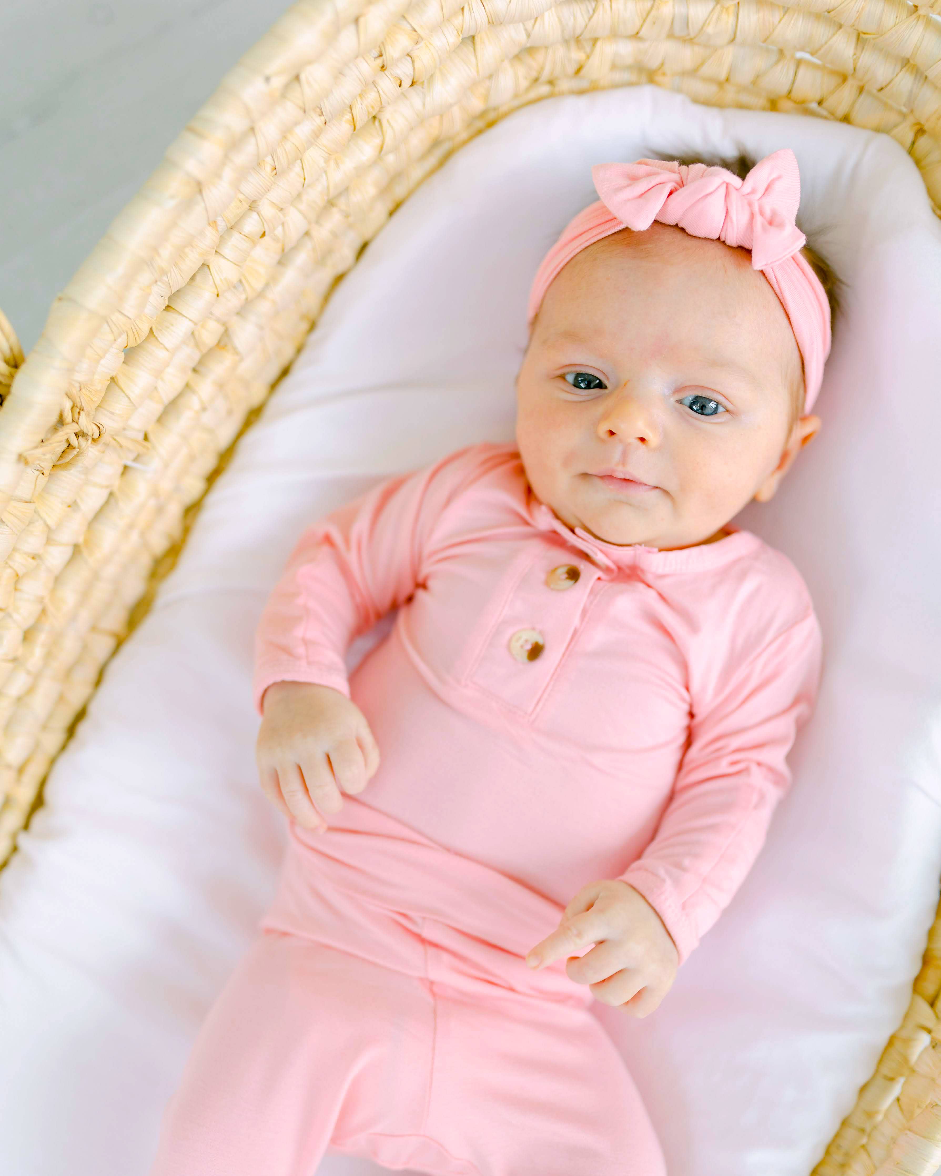 Bamboo Top & Bottom Baby Outfit - Pink