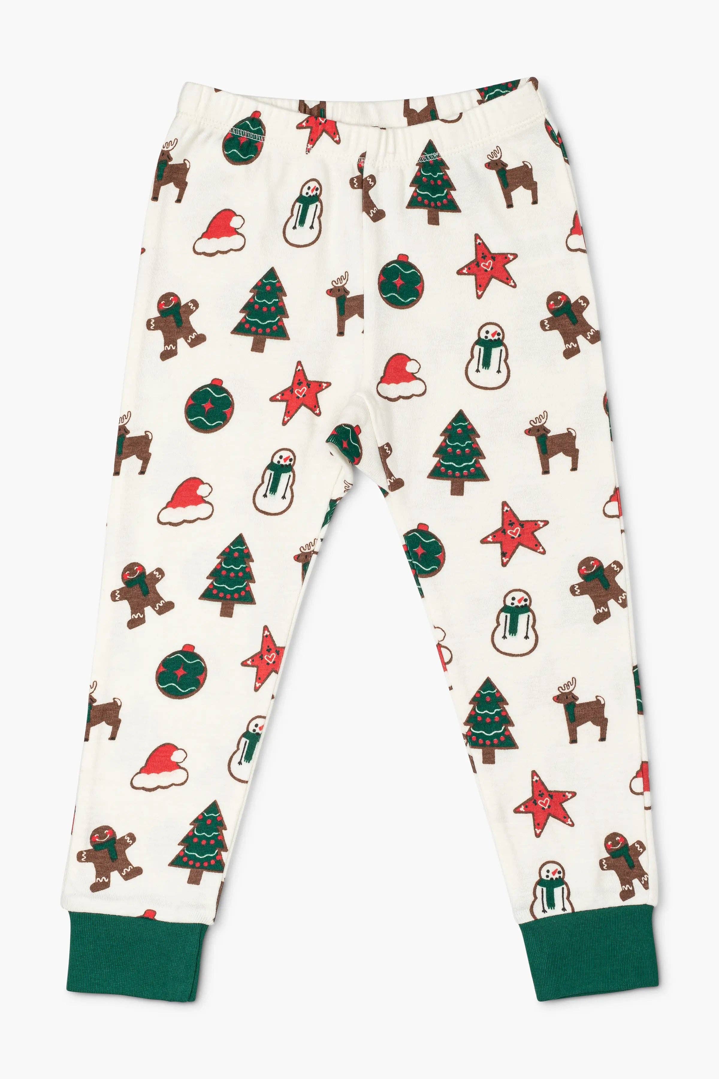 Matching Family Two-Piece Pajama Set_Christmas Cookies -100% Organic Cotton