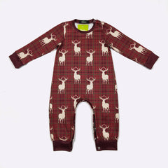 Crimson Stag Boy Romper